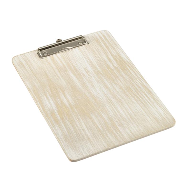 White Wash Wooden Menu Clipboard A4 24x32x0.6cm