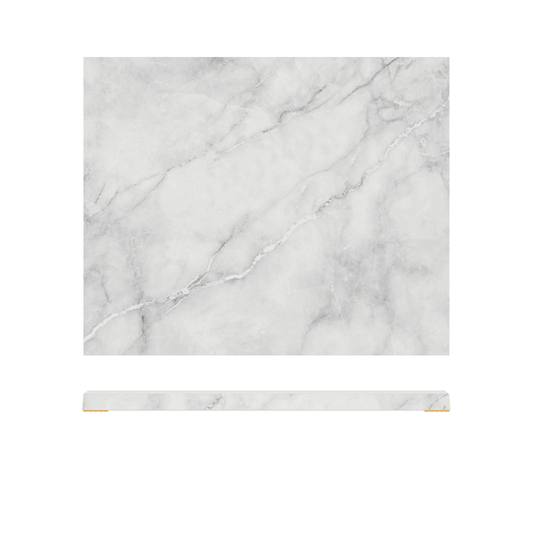 White Marble Agra Melamine GN 1/2 Slab 32.5 x 26.5cm