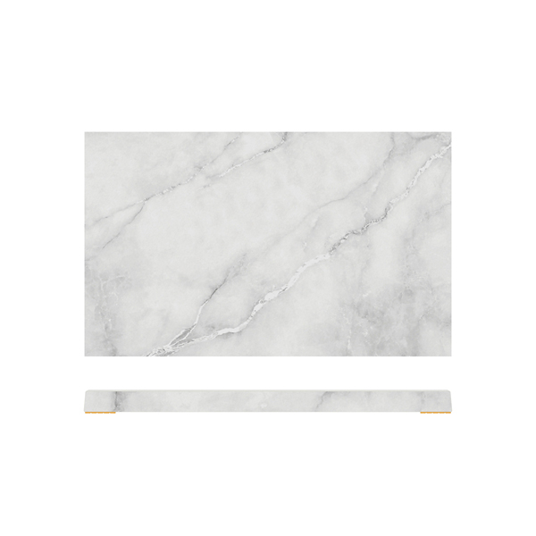 White Marble Agra Melamine GN 1/3 Slab 32.5 x 17.6cm