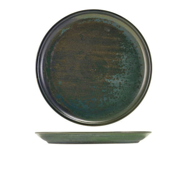 Terra Porcelain Aqua Green Coupe Plate 27.5cm