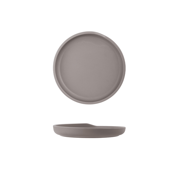 Sand Brown Copenhagen Round Melamine Plate 17cm