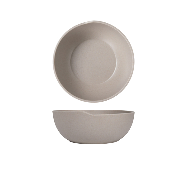 Sand Brown Copenhagen Round Melamine Bowl 20 x 7.5cm