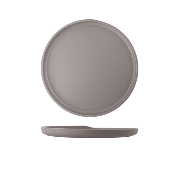 Sand Brown Copenhagen Round Melamine Plate 28cm