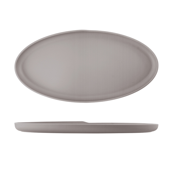 Sand Brown Copenhagen Oval Melamine Dish 55 x 27.5cm