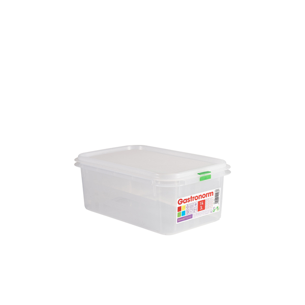 GenWare Clear Polypropylene Container GN1/4 100mm