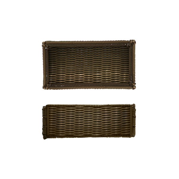 Foldable Polywicker GN 1/3 Basket 32.5 x 17.6 x 10cm