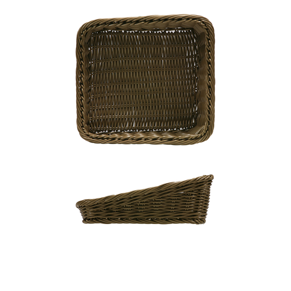 Polywicker Angled Basket 26.5 x 26.5 x 40/ 100mm