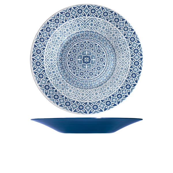 Blue Marrakesh Melamine Bowl 48 x 6cm