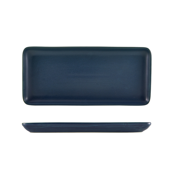 Terra Stoneware Antigo Denim Narrow Rectangular Platter 31 x 14cm