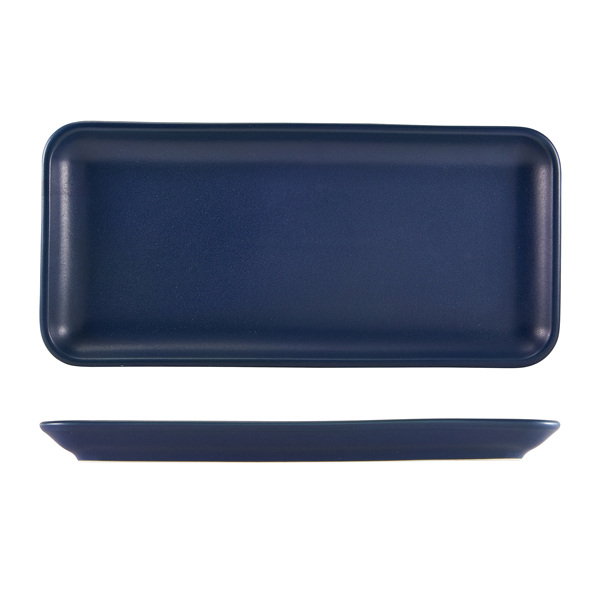 Terra Stoneware Antigo Denim Narrow Rectangular Platter 35 x 16.5cm