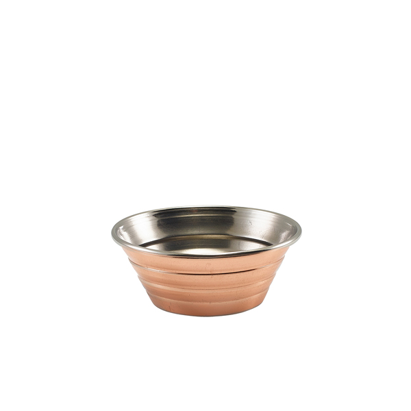 GenWare Copper Plated Ribbed Ramekin 43ml/ 1.5oz