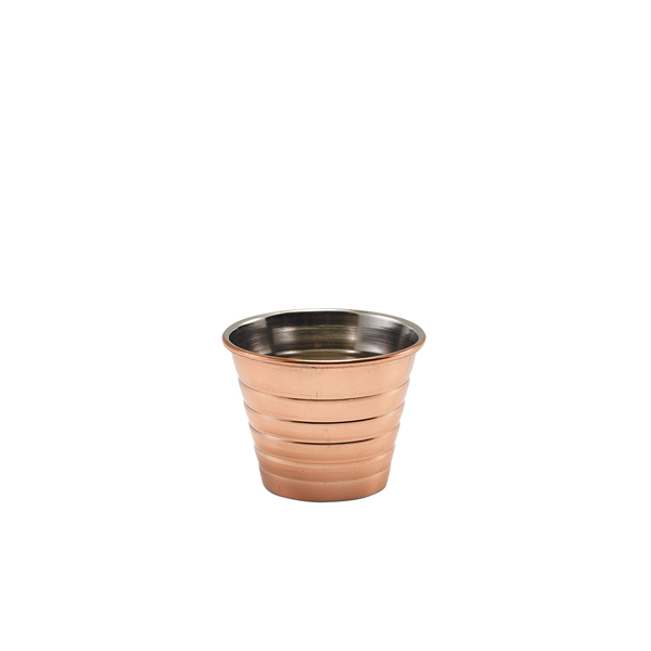 GenWare Copper Plated Ribbed Ramekin 71ml/ 2.5oz