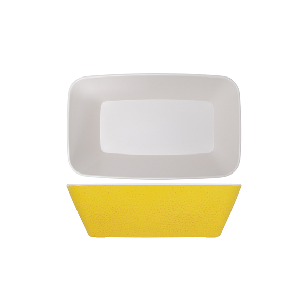 Lemon Yellow Seville Melamine GN 1/4 Deep Dish 26.5 x 16.2 x 8cm