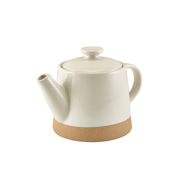 GenWare Kava White Stoneware Teapot 48cl/ 16.8oz